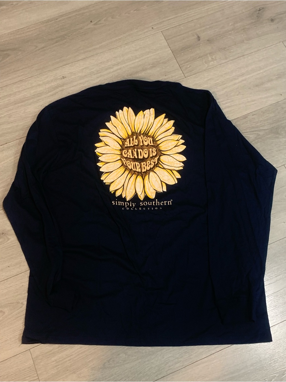 Brand New Simply Southern Women’s Sunflower Long Sleeve T-Shirt Size XL